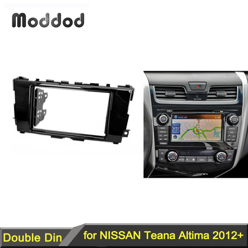 Double Din Facia for NISSAN Teana, Altima 2012+  Radio CD DVD Stereo Panel Dash Installation Trim Fascia Kit Face Surround Frame