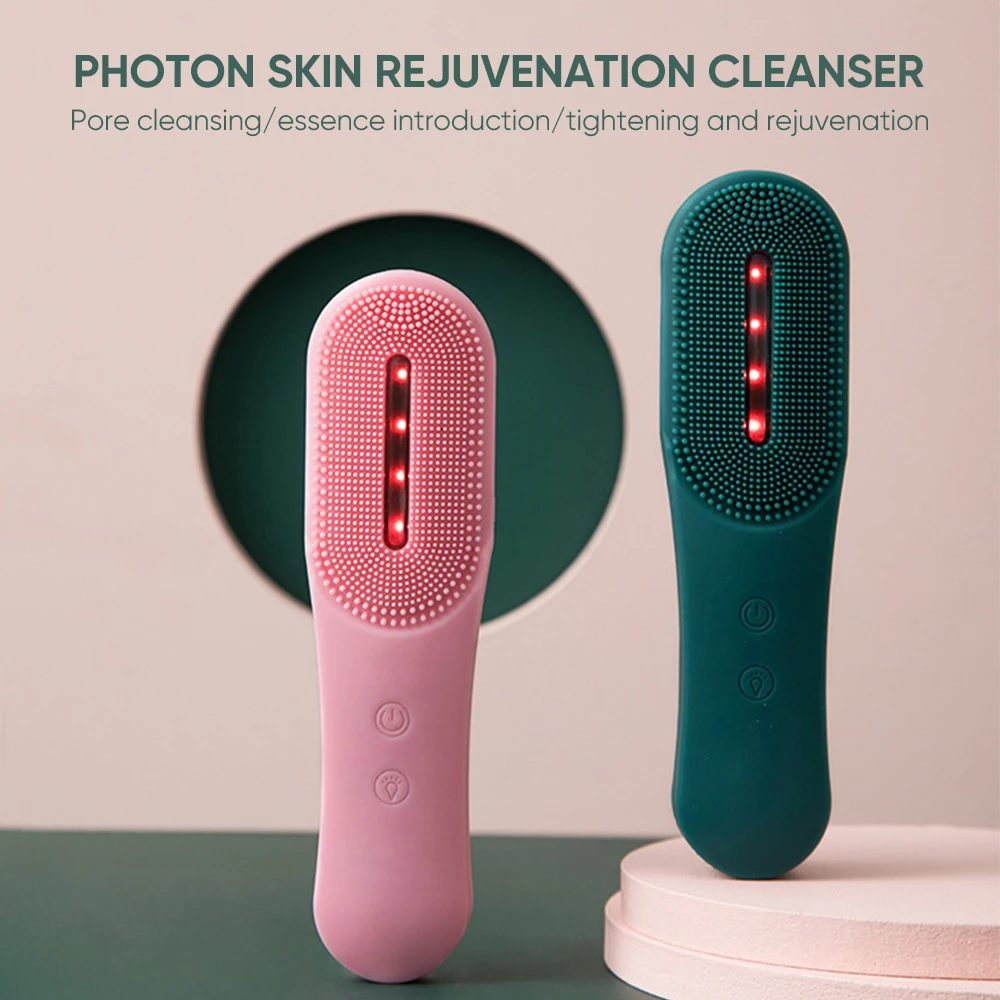 Skin Care Device Face Care Tool Face Massager Waterproof Silicone Electric Sonic Cleanser Facial Cleansing Brush Skin Whitening