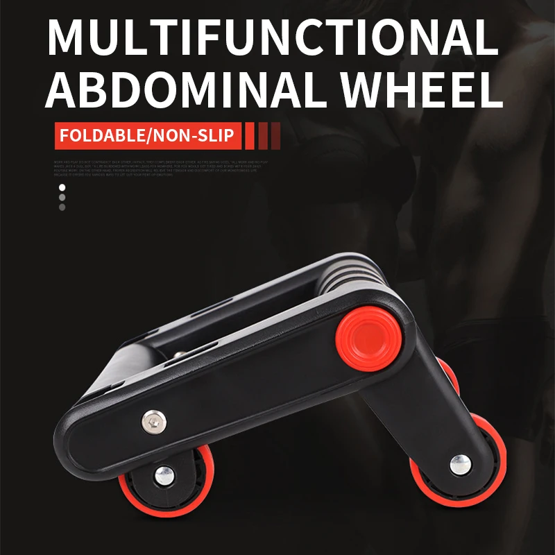 Home Multifunctional Abdominal Wheel Push-ups Integrated Abdominal Trainer Silent Anti-skid Abdominal Wheel