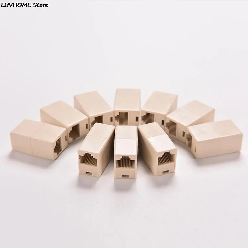 1 RJ45 Cat5 8P8C Socket Connector Coupler For Extension Broadband Ethernet Network LAN Cable Joiner Extender Plug