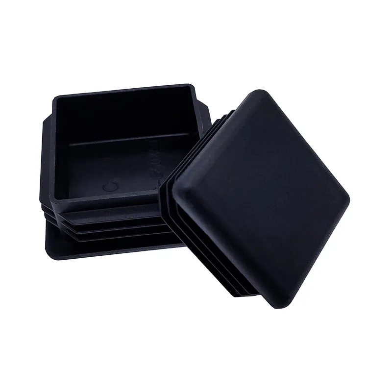 10Pcs Black Plastic Steel square pipe plug Furniture  Pad Plastic square Leg plug Anti Slip Feet Protectortube cap plug cap image 5
