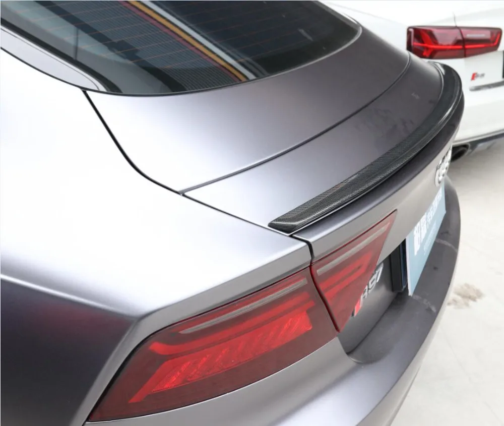 Carbon Fiber Car Rear Wing Trunk Lip Spoilers Fits For Audi A7 RS7 2012 2013 2014 2015 2016 2017 2018