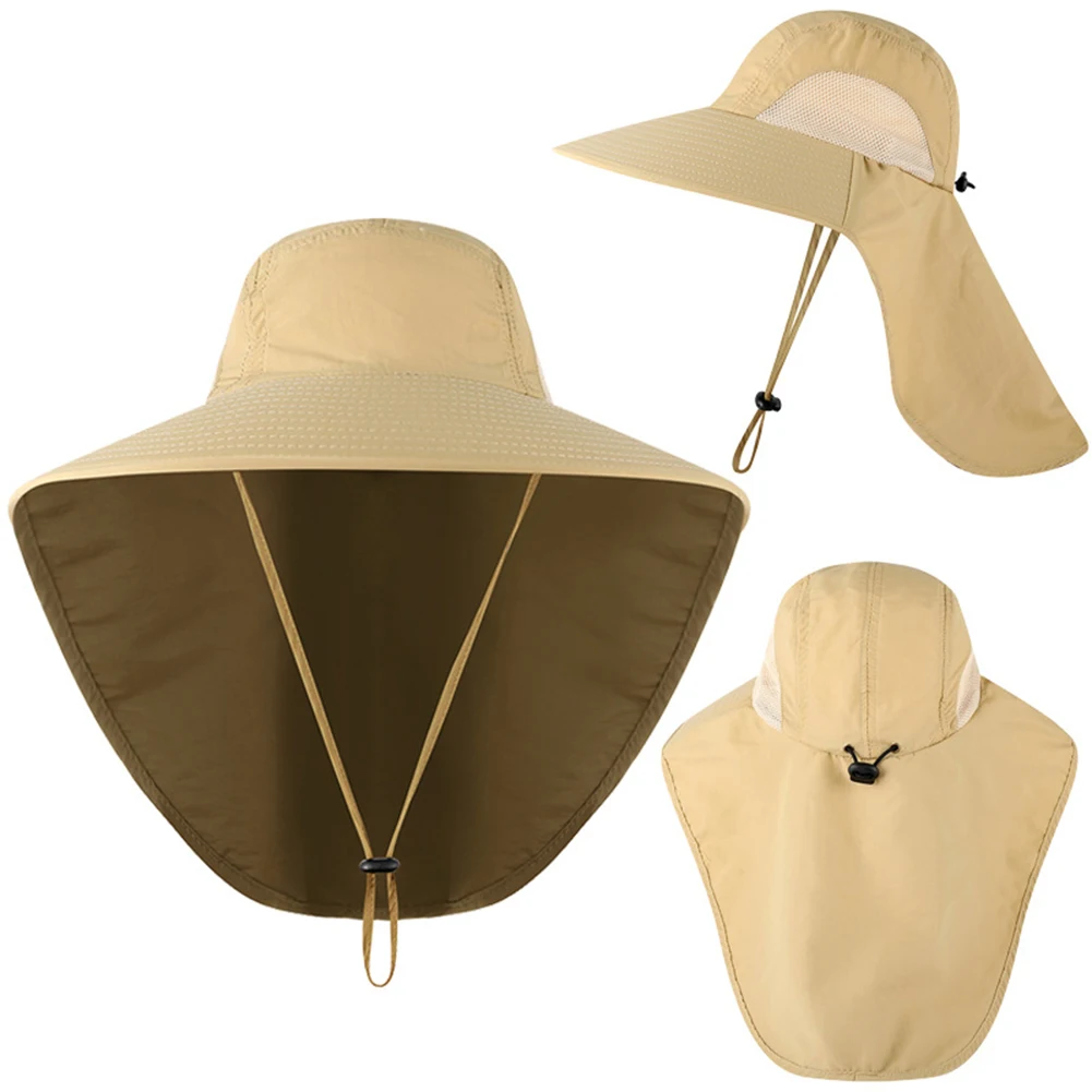 Unisex UV Cap Summer Outdoor Fishing Climbing Sun Hat with Neck Flap Cap 2022 Men Hat шапка шляпа женская