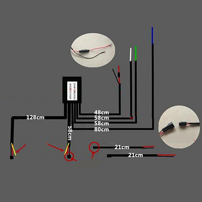 DRL Daytime Running Light Controller Switch Harness Auto Dimmer Dimming Relay