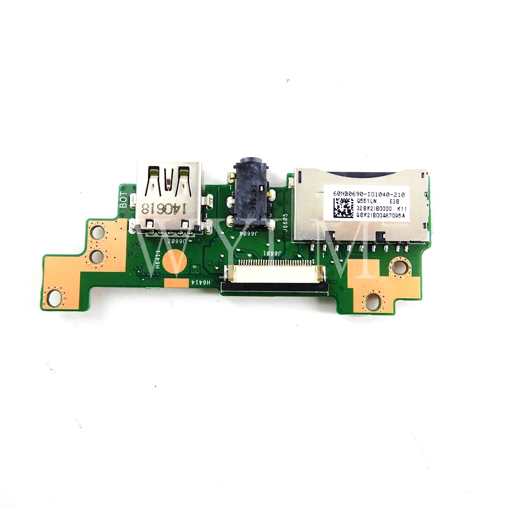 Q551LN IO BD  REV2.1 For Asus Q551L Q551LN Q551LA Q551LNB Q551LB AUDIO board IO BOARD USB BOARD