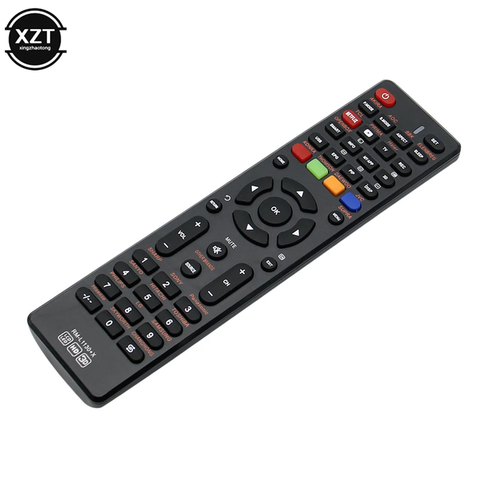 Universal TV Remote Control Rm-L1130+X For DAEWOO AKIRA AOC BBK ELENBREG PRIMA OPENBOX THOMSON JVC SUPRA Smart LCD TV controller