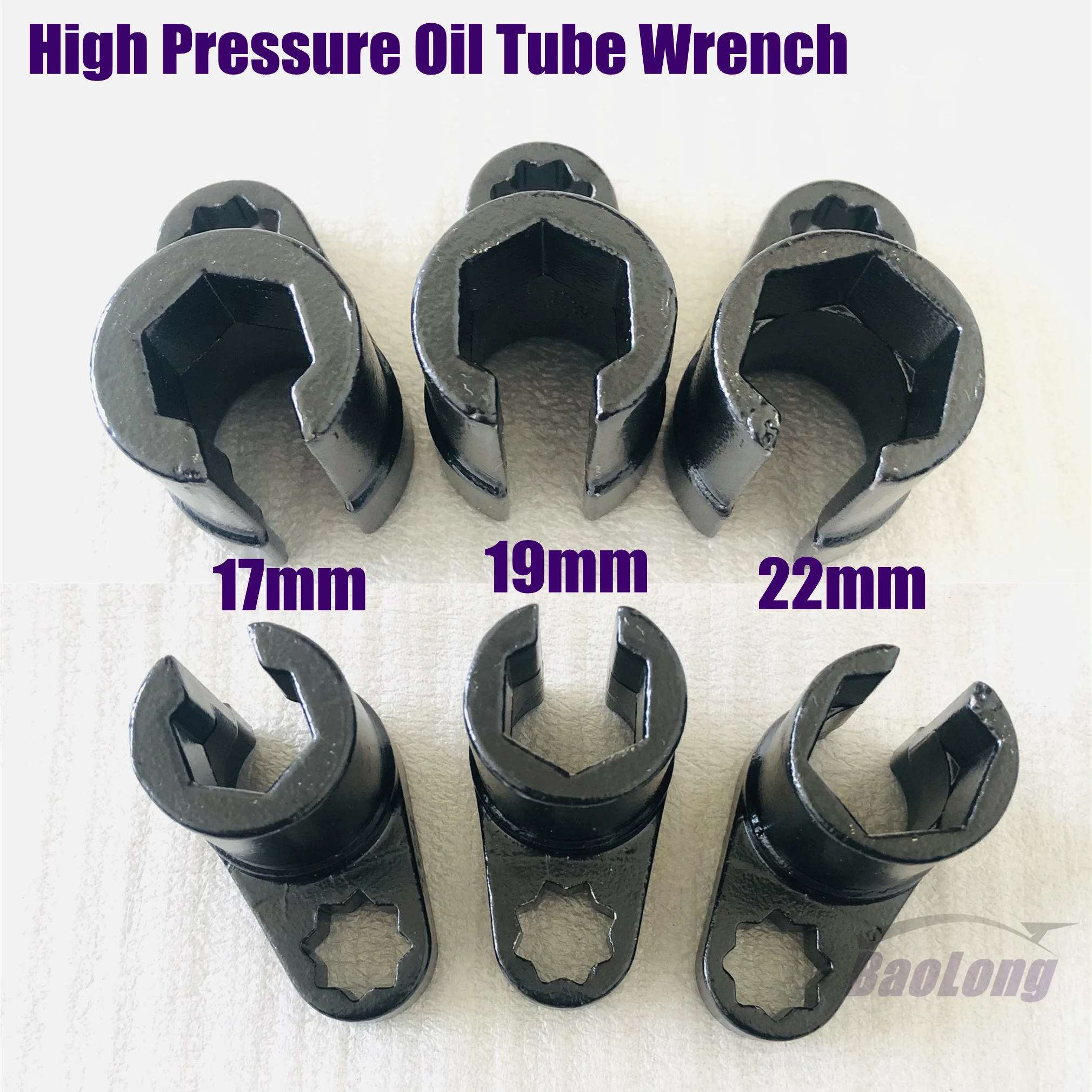 

High Pressure Tubing Pipe Wrench Octagonal Socket 17mm 19mm 22mm Nitrogen and Oxygen Sensor Socket Repair Tool