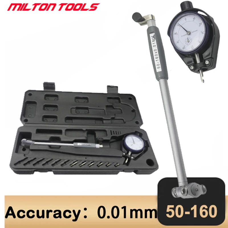 18-35mm 35-50mm 50-160mm/0.01mm Dial Bore Gauge Center Ring Dial Indicator Micrometer Gauges Measuring Tools