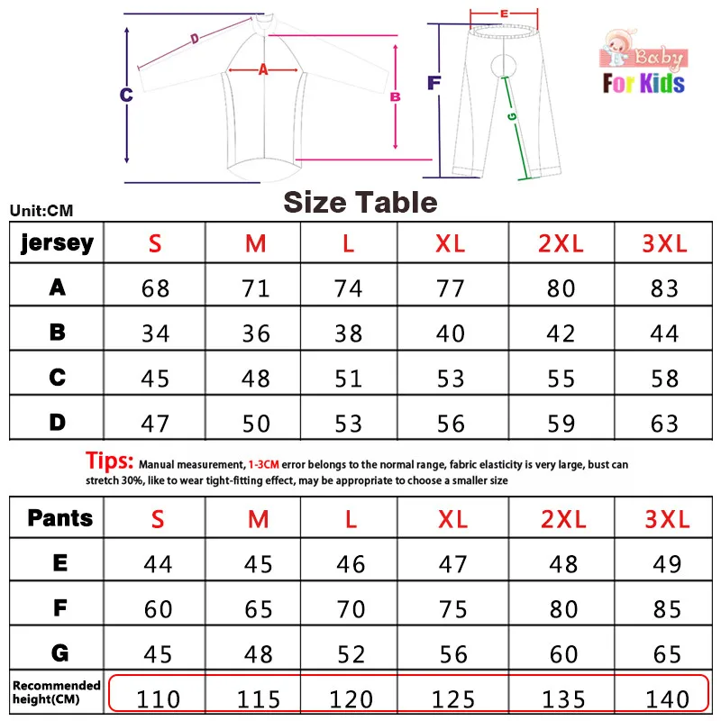 Baby 2022 nuova maglia da ciclismo Set bambini manica lunga abbigliamento per bambini tuta da mountain bike uniforme della squadra primavera autunno