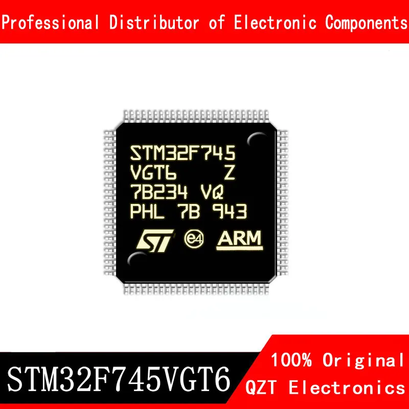 5ชิ้น/ล็อตใหม่ STM32F745VGT6 STM32F745 LQFP100ไมโครคอนโทรลเลอร์ MCU ในสต็อก