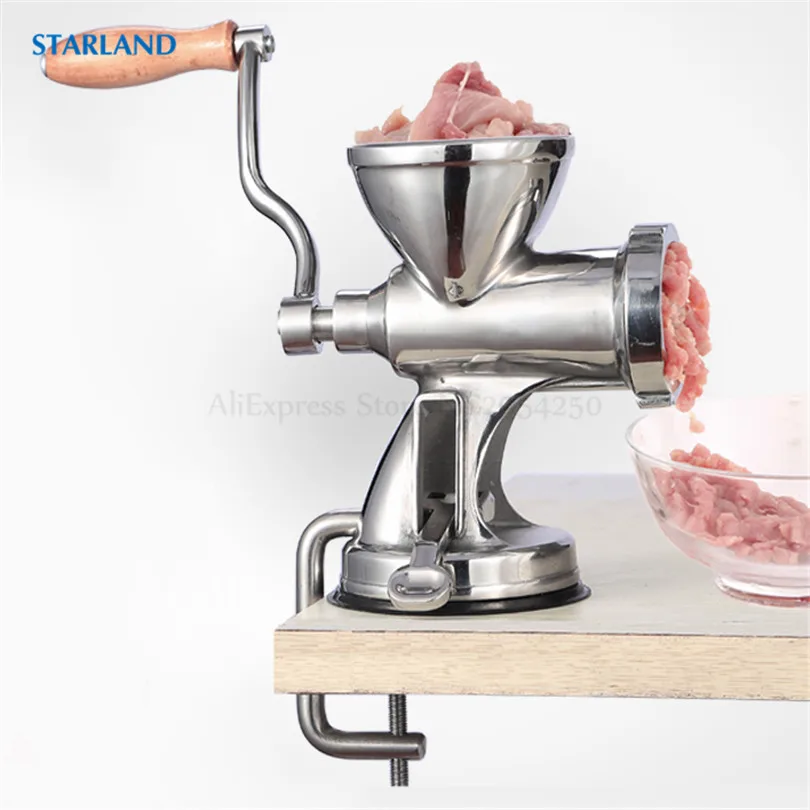 Upgraded Meat Grinder Vegetables Pelletizer Stainless Steel Sausage Filling Machine Sucking Disc Base and Clamp Holder