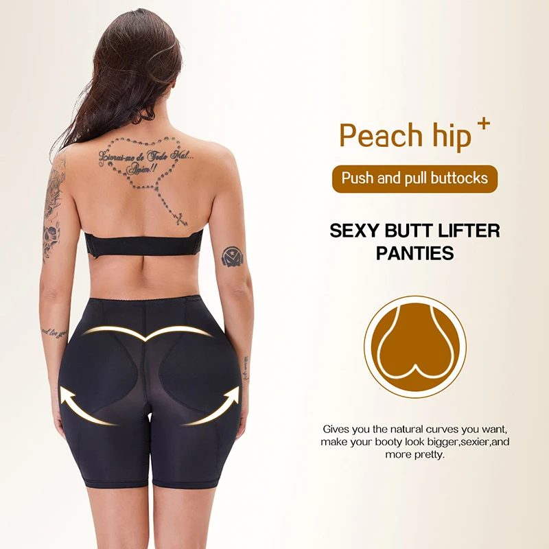 Butt Lifter Low Waist Extra Big Pads Shapewear Panties Hip Enhancer Shorts Sexy Hourglass Body Shaping Underwear Fake Ass Corset