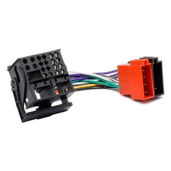 Cabo de interruptor adaptador fêmea iso de rádio de carro para vw rcd200 rcd300 rcd310 rcd510 golf passat tiguan
