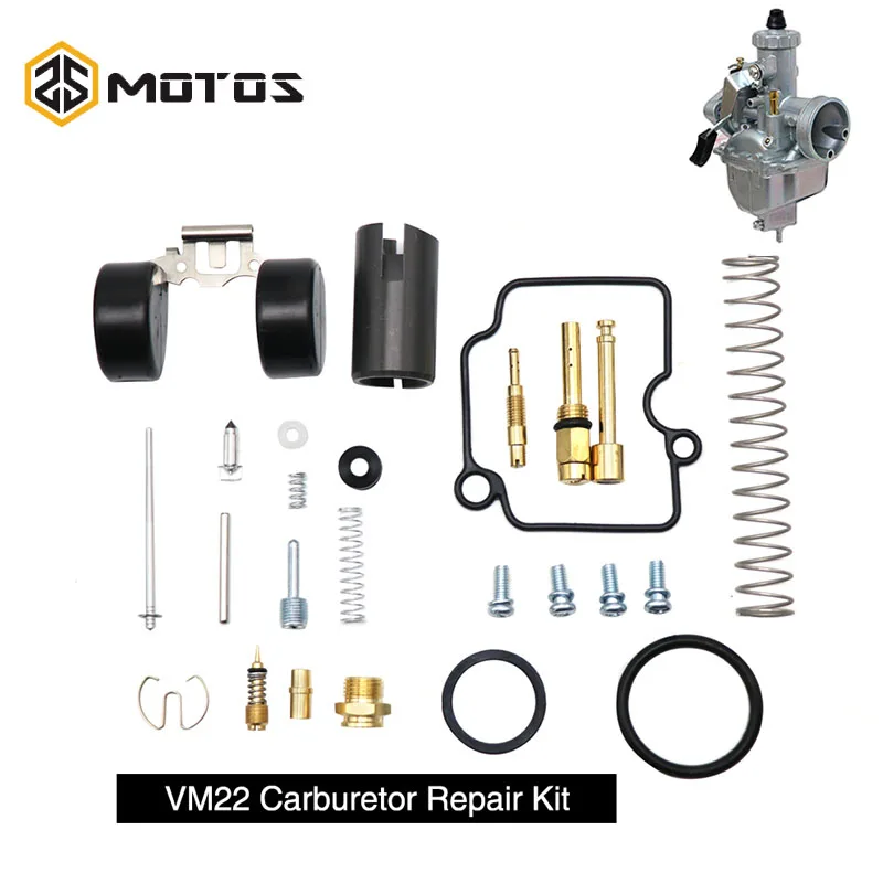 ZS MOTOS Motorcycle Carburettor Repair Kits Gasket Floats Jets For Mikuni VM22 Carb Carburetor Part VM22 Repair Kits PZ26