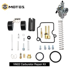 ZS MOTOS Motorcycle Carburettor Repair Kits Gasket Floats Jets For Mikuni VM22 Carb Carburetor Part VM22 Repair Kits PZ26