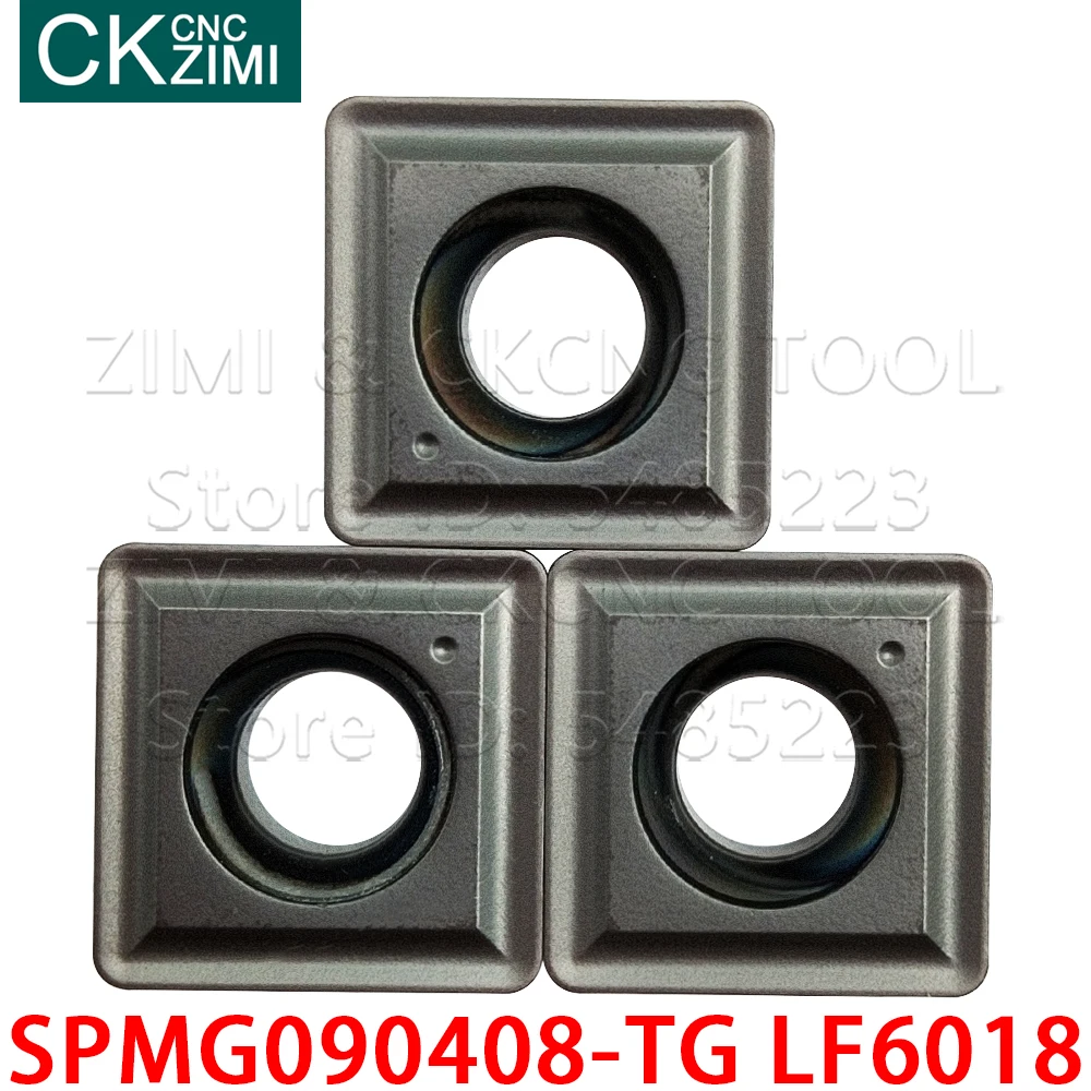 SPMG090408-TG LF6018 SPMG 090408 TG LF6018 твердосплавные вставки, Индексируемые U-образные сверла, токарные вставки с ЧПУ, токарные инструменты для нержавеющей стали