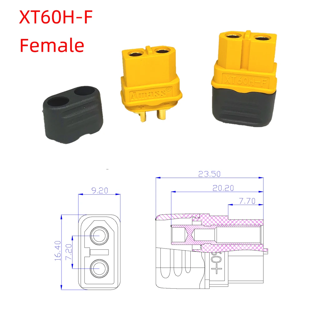 Xt60 + plug xt60h aero modo uav interface t plug conector de interface conector de bateria