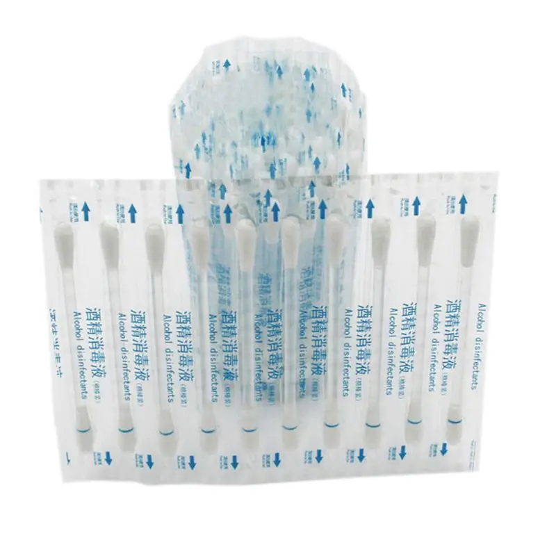 30Pcs/Set Disposable Medical Alcohol Stick Disinfected Cotton Swab Emergency Care Sanitary