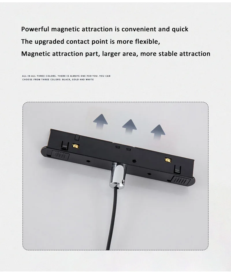 QIUBOSS Modern Magnetic Track Lights Embedded LED Spotlight Downlight Living Room Without Main Light Lighting Grille Lamp Series