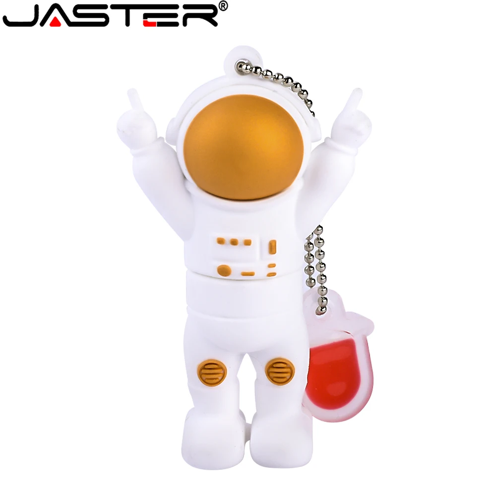 

New Astronaut USB flash drive cute cartoon model pen drive 128gb memory stick 64gb creative gift for kids pendrive 32gb 2.0 disk