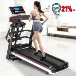 A6S Electric Treadmill Multifunctional Home Fitness Foldable Treadmill Running Machine Indoor Exercise Equipment LCD Display