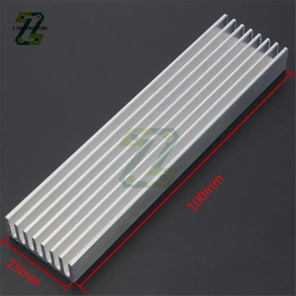 100x25x10 مللي متر المبرد مبادل حراري من الألومنيوم مقذوف بالوعة الحرارة ل LED الإلكترونية تبديد الحرارة التبريد برودة