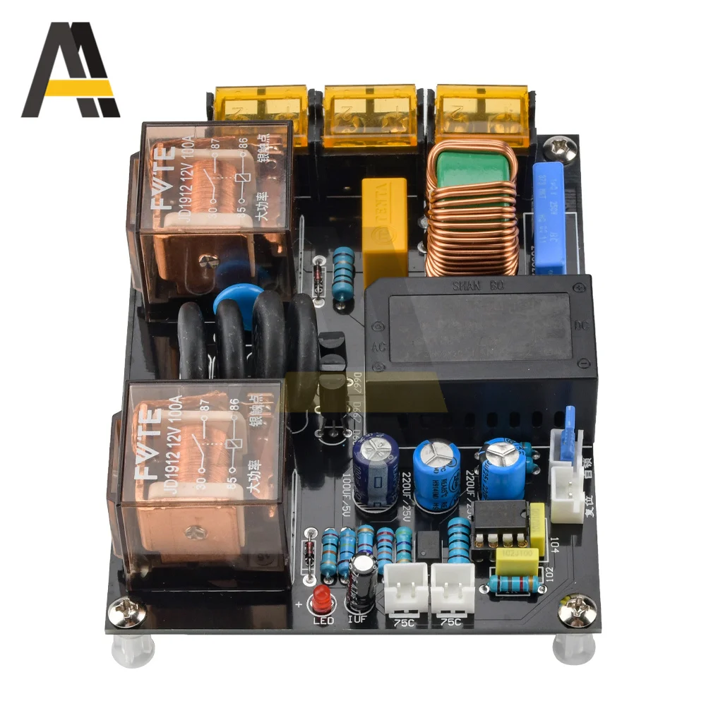 Amplificateur de puissance 220V 3500W, filtre de puissance EMI, démarrage progressif, carte intégrée avec Circuit de Protection contre la température, carte PCB