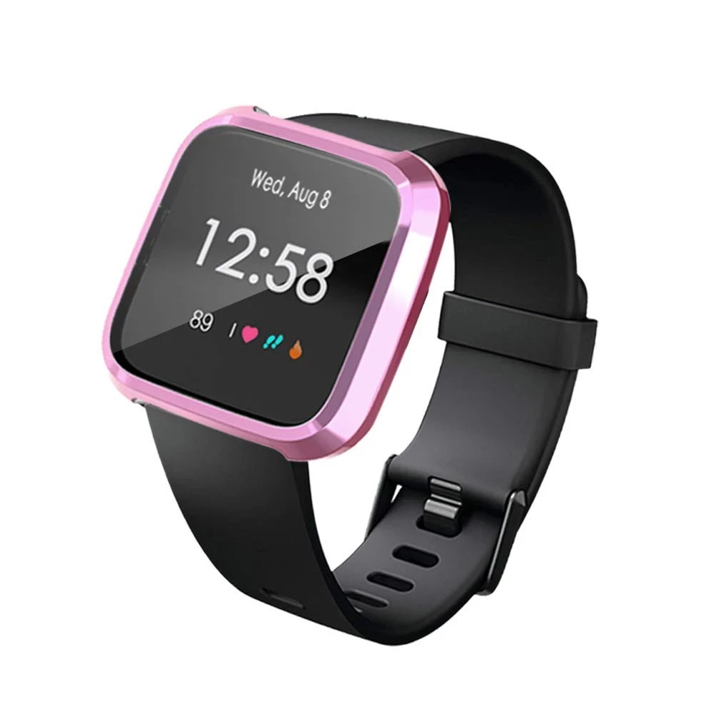 Coque de Protection en Silicone pour Fitbit Versa 2, cadre de montre intelligente, accessoires, coque de Protection complète en TPU souple