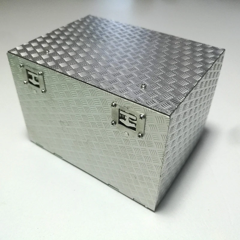 Metal Toolbox Equipment Case for 1/14 Tamiya RC Truck Car SCANIA R730 R470 R620 VOLVO ACTROS 3363 1851 AROCS 3348 MAN TGX Diy