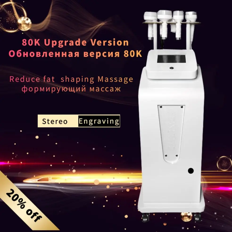 Ultrasonic Cavitation Slimming Machine Lipo Cavitation Machine Body Sculpting Meridian Massage Skin Scraping Slimming Device