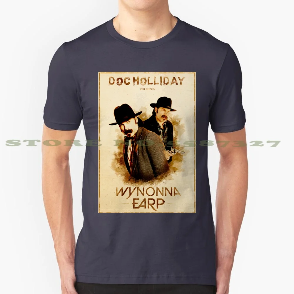 Wynonna Earp - Western Style Cast Poster #10 ( Doc Holliday Special ) 100% Cotton T-Shirt Doc Holliday Tim Rozon Wynonna Earp