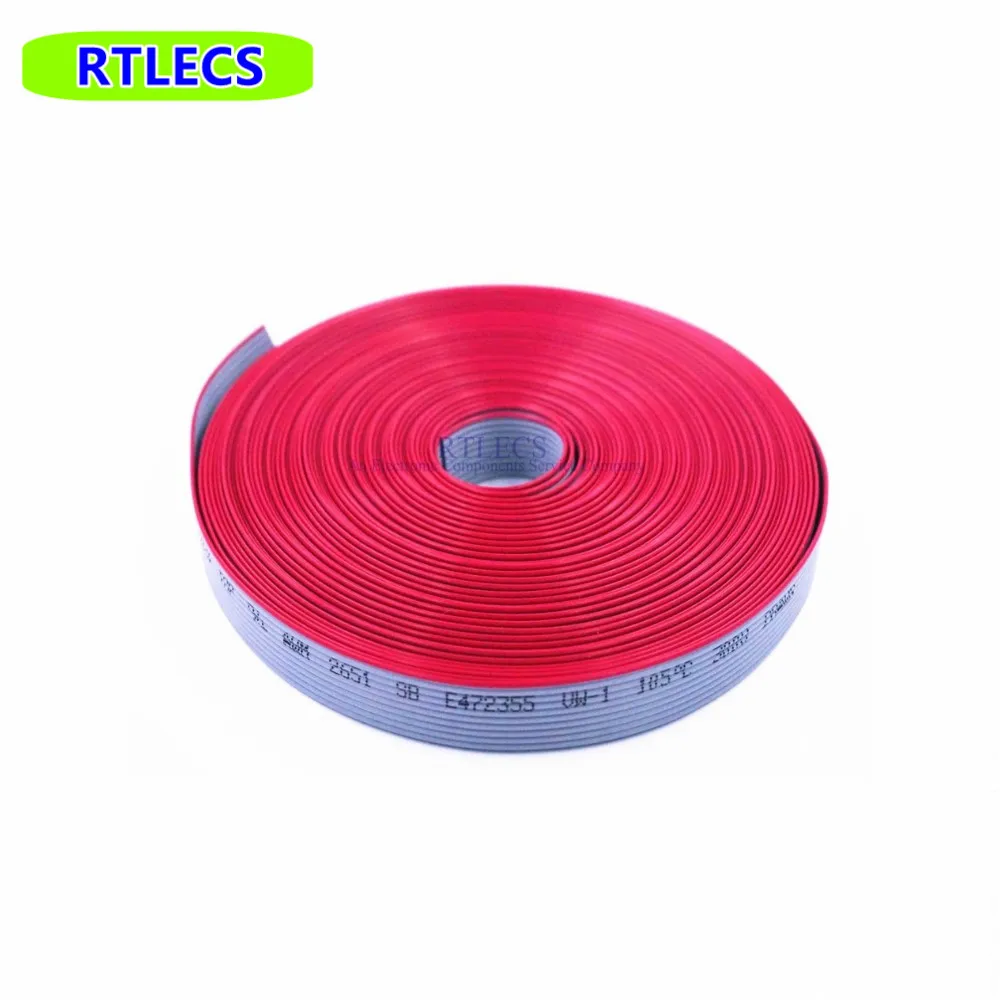 76.5 M /Lot 26 Pin 1.27mm Pitch AWG 28 Grey Flat Ribbon Cable Wire conductor UL2651 VW-1  300V 105 Deg Reach Rohs