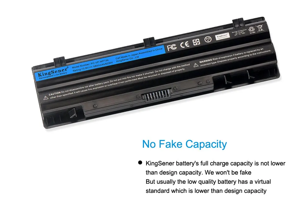 Kingsener  PC-VP-WP134 Laptop Battery For NEC PC-VP-WP135 OP-570-77018 OP-570-77019 VK24L VK30H VK27M VK25L VJ30H