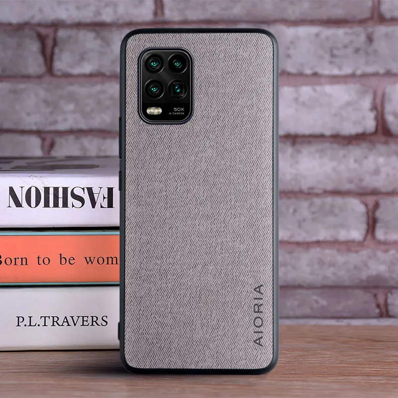 Case for Xiaomi mi 10 lite 10 pro 10 Ultra coque Luxury textile Leather skin soft phone cover for Xiaomi mi 10 lite case funda