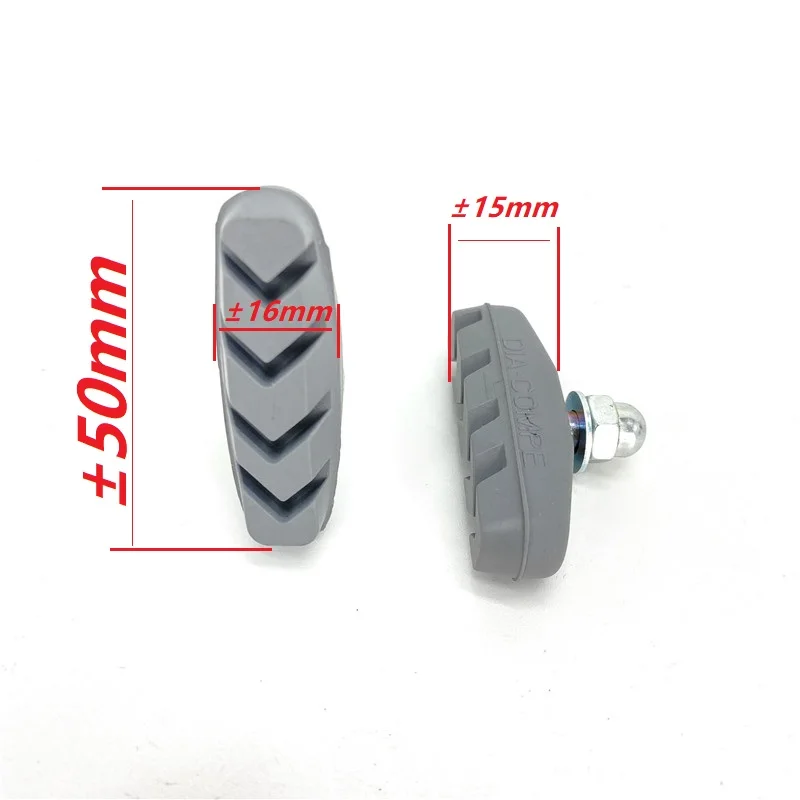 DIA-COMPE C Caliper Brake Pads V Brake Repair Parts Brake Pads 15*50mm For City Road Bicycle Folding Bike MTB