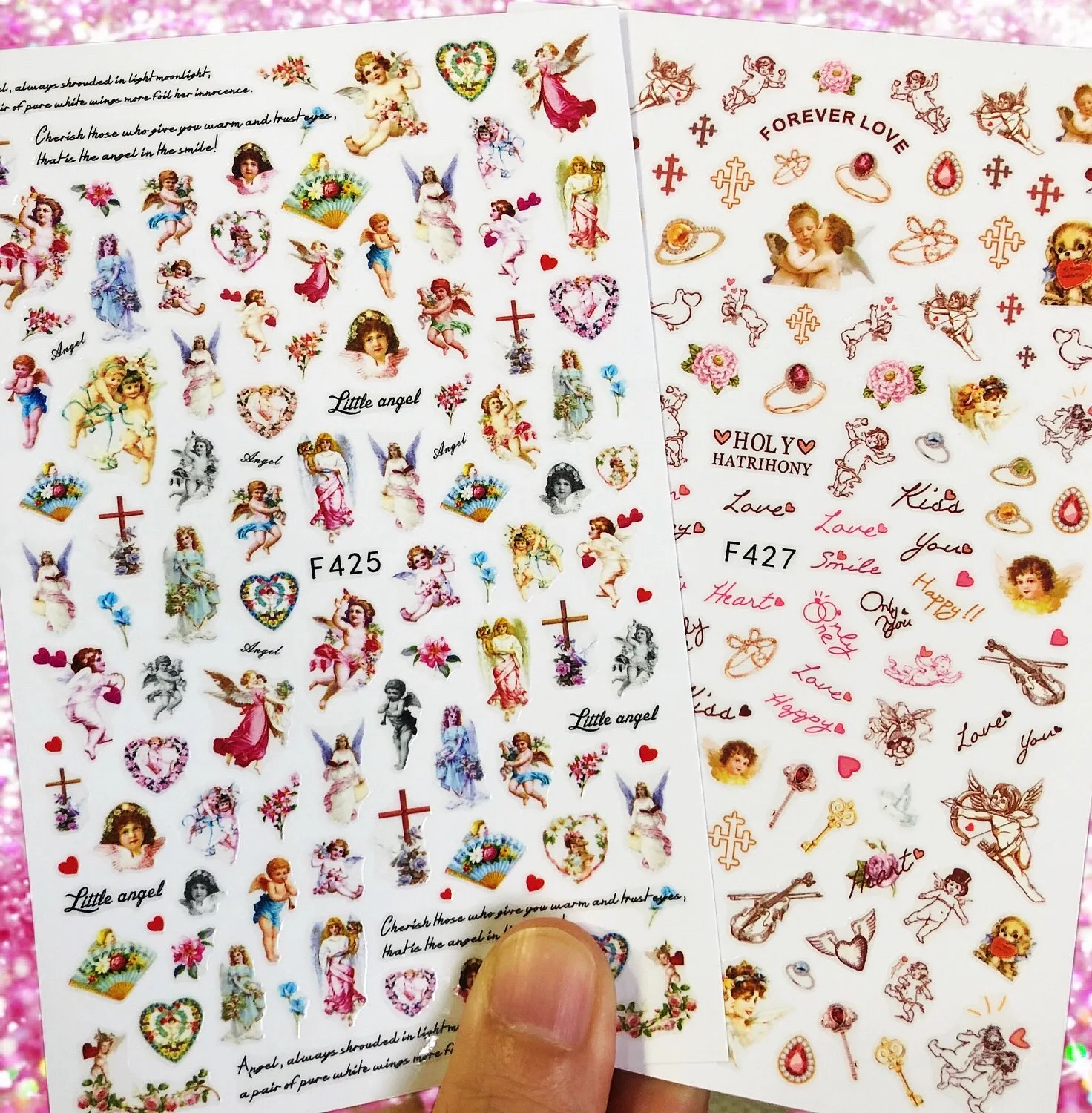 

Cartoon Angle 3D Back glue Nail decal Nail sticker Nail decoration Nail art Nail tool Nail Ornament
