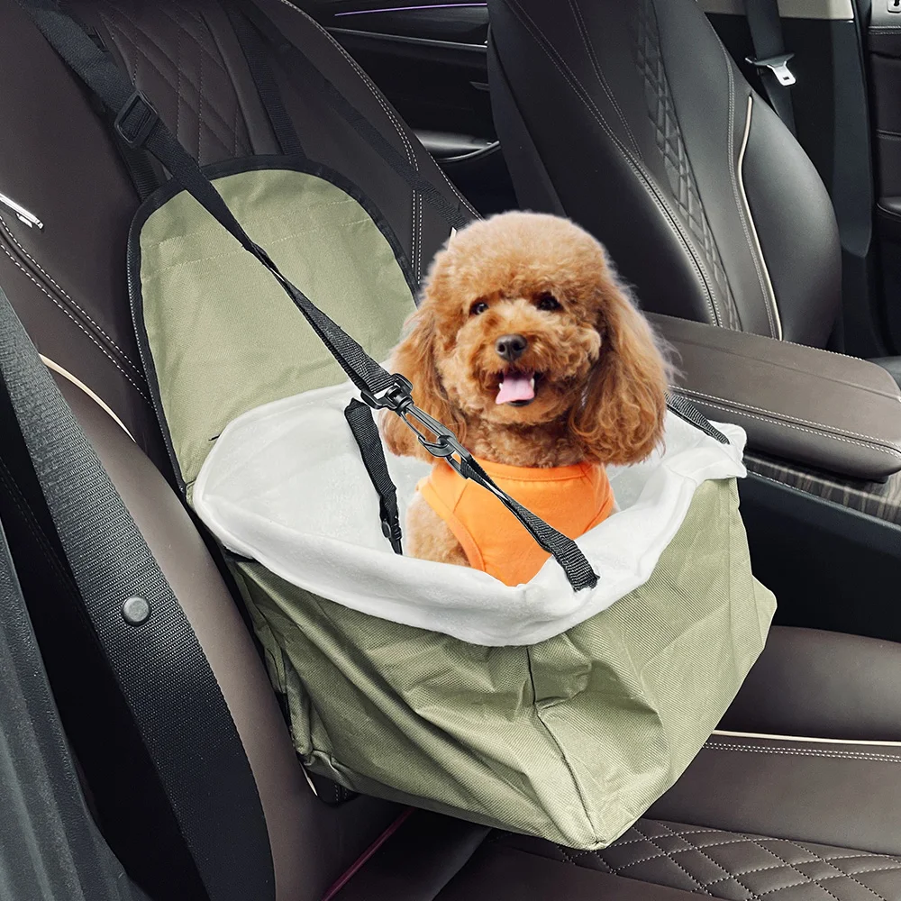 2 in 1 Pet Dog Carrier House Puppy Bag Car Travel Accessories Folding Car Seat Pad Safe Carry Waterproof Dog Seat Bag Basket