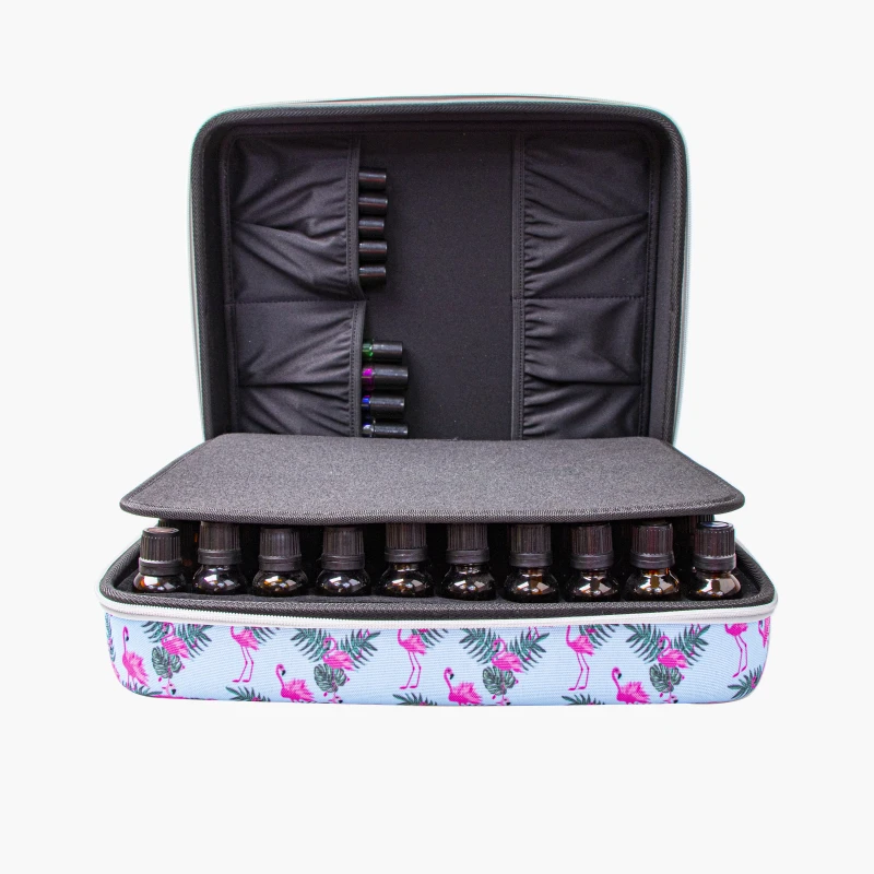 Hold 70 Bottles Traveling Hard EVA Essential Oil Box Pouch Portable Carrying Cases Nail Polish Suitcase Storage Bag Manufacturer