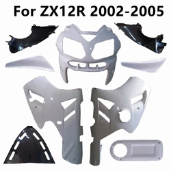 For ZX12R 2002-2005 Unpainted Fairing Bodywork Components Motorcycle 12R 02-03-04-05 Plastic Parts Pack Left and Right Cowling