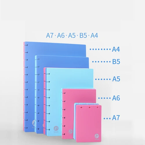 Imagen 2 del producto Cubierta de agujero De Seta en forma de T para KW-TRIO, carpeta de hojas sueltas para cuaderno, carpetas de anillos, cubiertas de separación, planificador de anillos A5