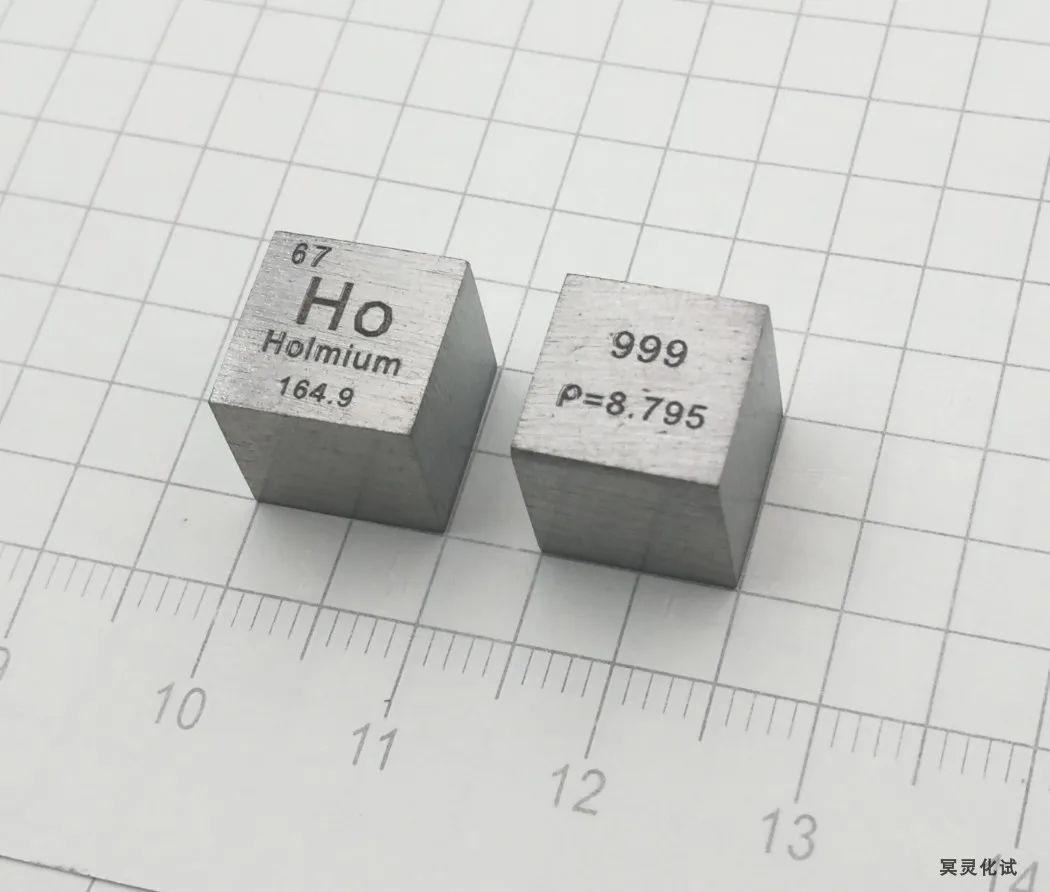 Holmium Metal Rare Earth Metal Periodic Table Cube 10mm Ho=99.9