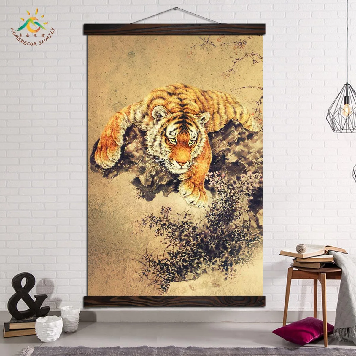 

Animal Posters and Prints Modern Canvas Painting Modern Art Wall Pictures for Kid's Room Decor Abstract Ancient Tiger