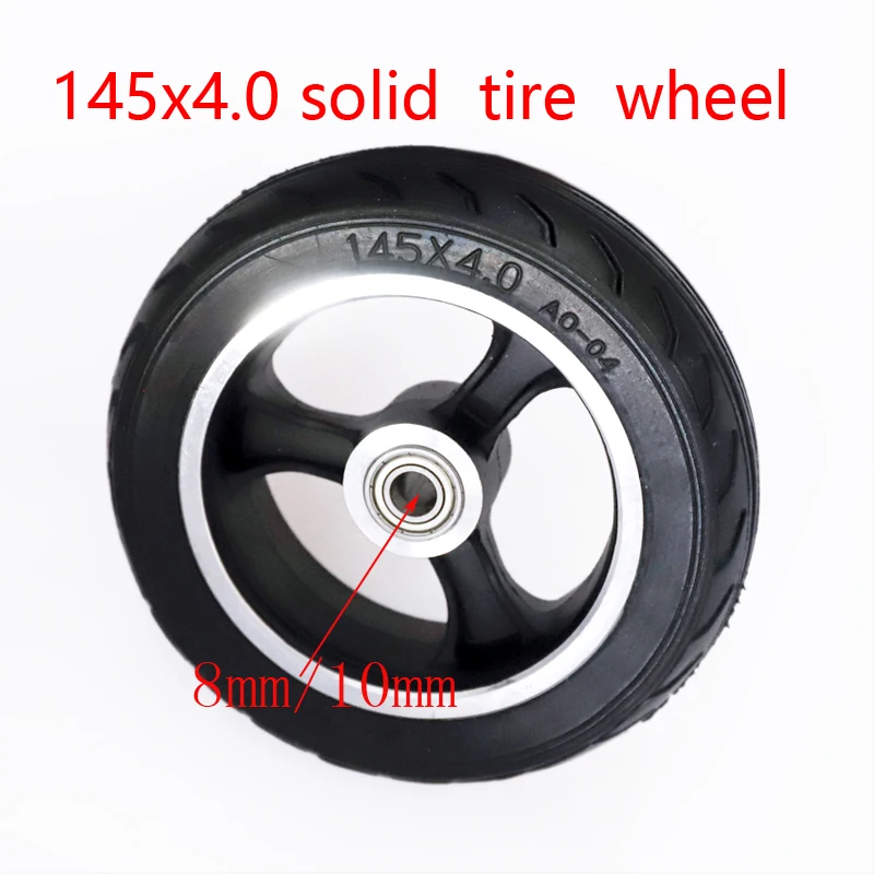 Fast Wheel Fo Widened Rear Wheel 6 Inch Electric Scooter 145x40 Solid Tire 6x2 Aluminum Wheel Tire