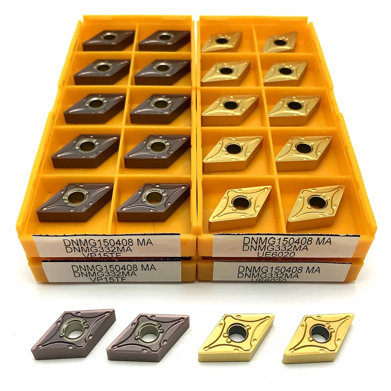Ferramenta de Torneamento Externo de Carboneto Ferramenta de Torno Alta Qualidade Corte Cnc Inserir Dnmg150404 Dnmg150408