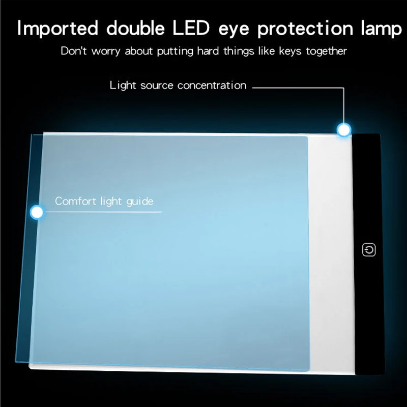 LED Copy Desk Copy Station A4 Cartoon Design Pad con misura Building Design Light Up Copy Pad(1pc)