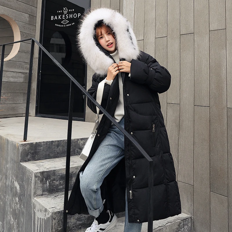 Winter Jacket Women Warm Parka Korean Coat Women Hooded Long Womens Jackets Abrigos Mujer Invierno 2020 906 YY1532