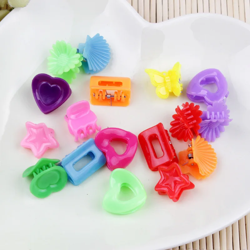 100PCS Butterfly Hair Clips Claw Barrettes Mixed Color Mini Clamps Jaw Hairpin Headdress Hair Styling Accessories Tool