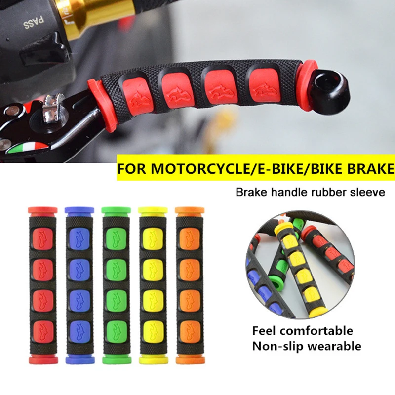 Universal Motorcycle E-bike scooter tuning Handlebar Horn Corner Handle Slip Rubber Sleeve Handle Brake Grips moto accessories