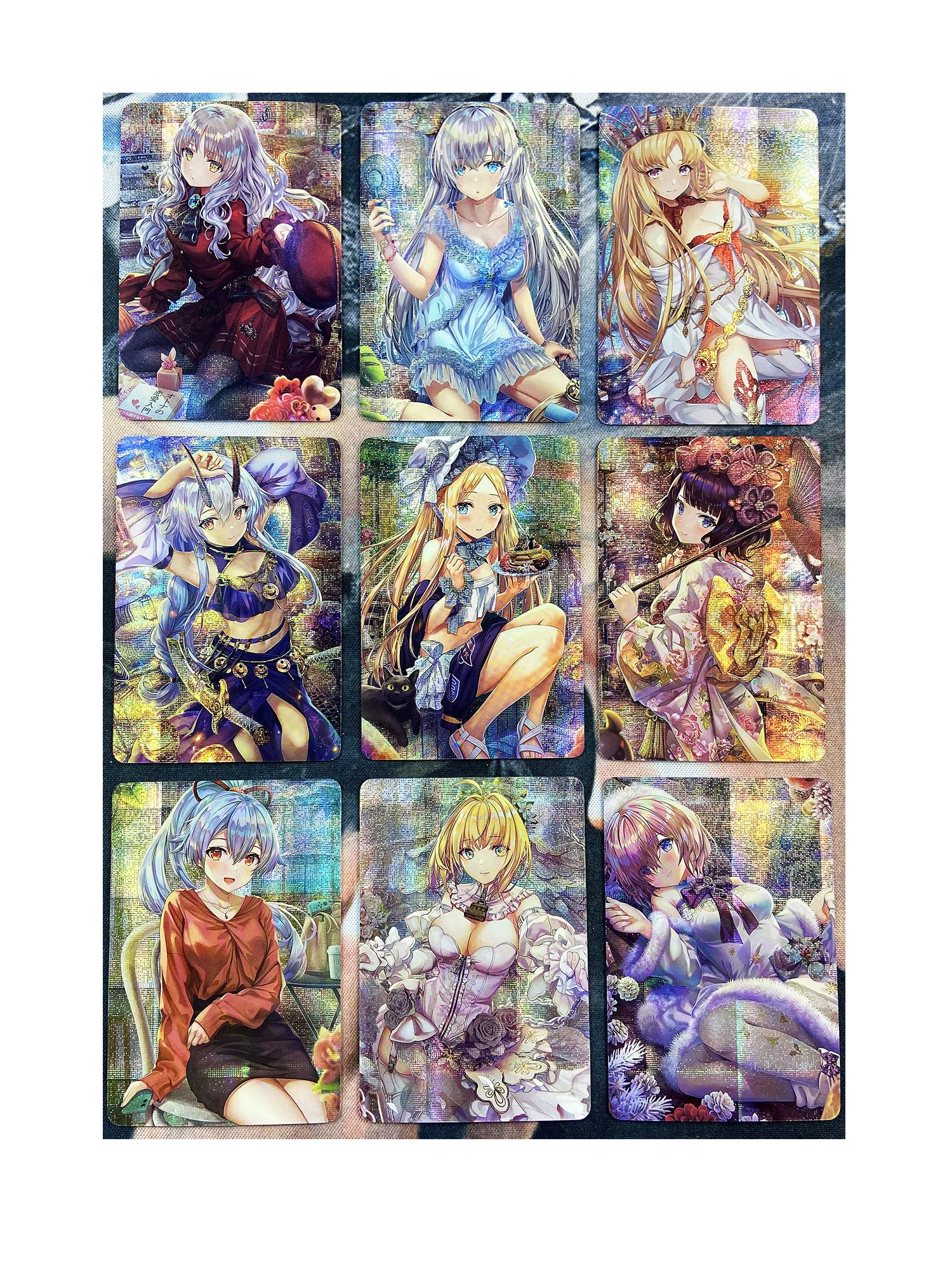 Lot de 9 cartes de Collection ACG pour fille, exquis, Fgo Fate/grand Order, réfraction No.1, pour fille Sexy, jeu à collectionner, dessin animé