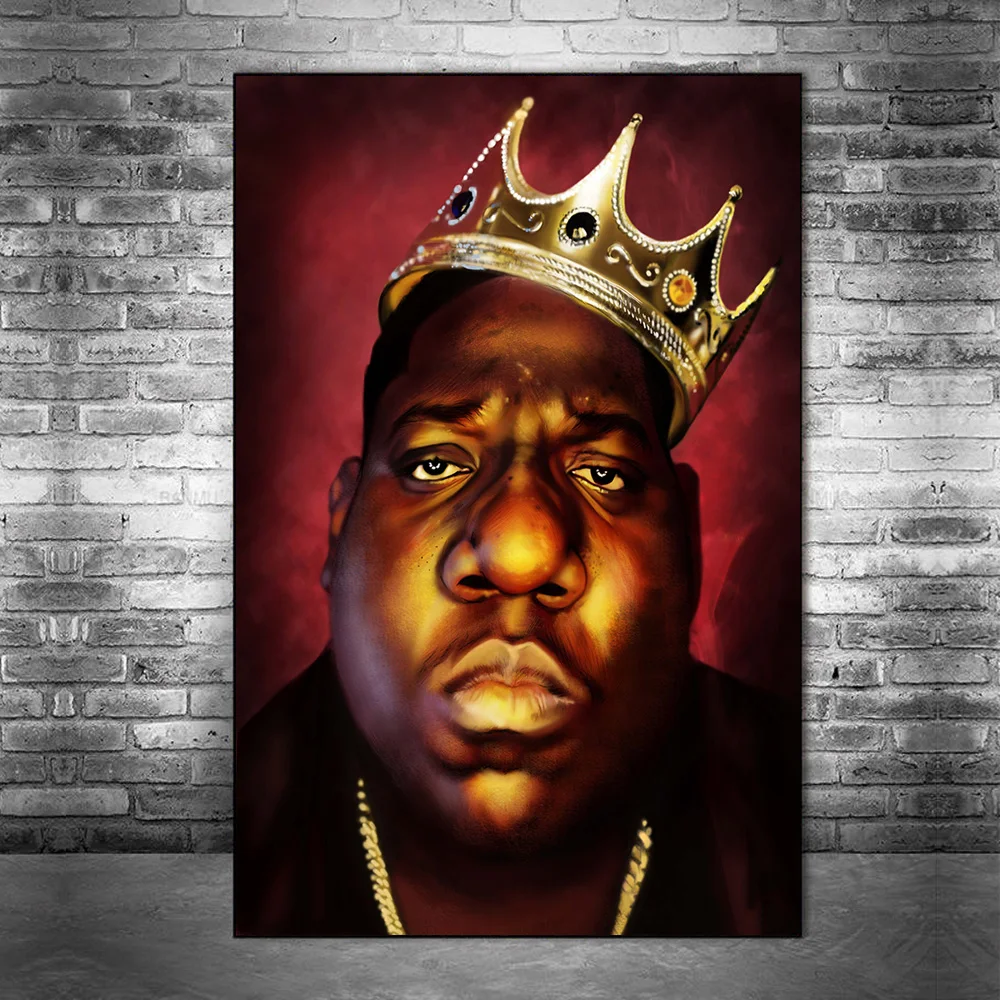 Biggie Smalls Modern Art Posters And Prints Portrait Of  Biggie Small Canvas Painting On the Wall Art Canvas Pictures Home Decor